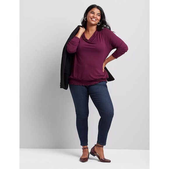 Lane Bryant High-Rise Three Button Jegging Jeans 28 - Picture 3 of 3